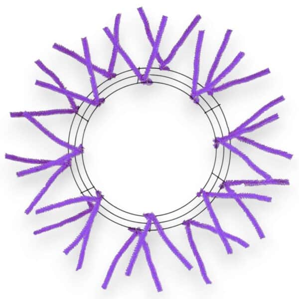 15-24" Purple Wire Wreath Frame
