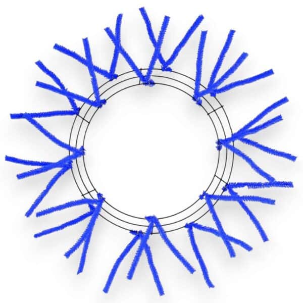 15-24" Blue Wire Wreath Frame