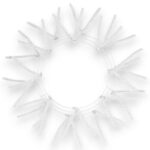 15-24" White Wire Wreath Frame