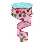 Pink Christmas Lollipop Ribbon