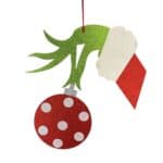 Green Monster Hand Ornament