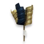Navy Gold Curly Pick