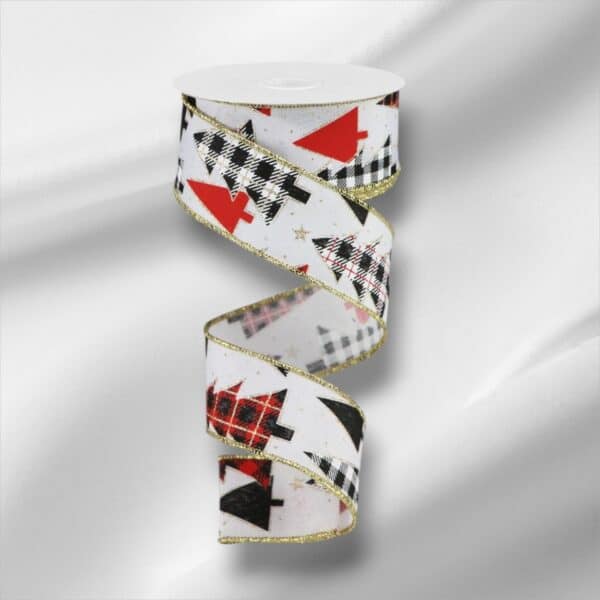 Plaid Christmas Tree Ribbon