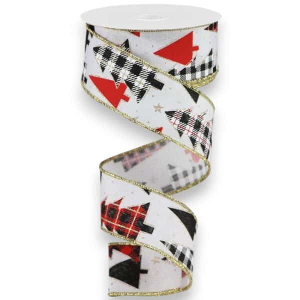 Plaid Christmas Tree Ribbon