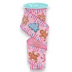 Pink Gingerbread Cookie Ribbon