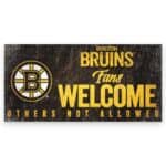 Boston Bruins Fans Welcome Sign