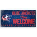 Columbus Blue Jackets Fans Welcome Sign