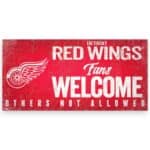 Detroit Red Wings Fans Welcome Sign