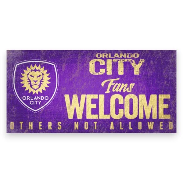 Orlando City SC Fans Welcome Sign