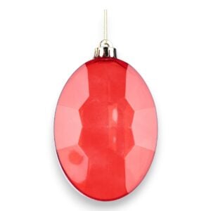 Red Oval Gem Ornament