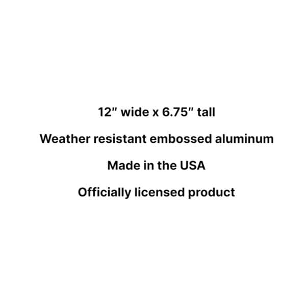 Bullseye License Plate Description