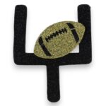 Gold Football Wreath Attachment