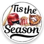 Tis the Season Baseball Sign