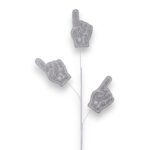 Silver Foam Finger Pick