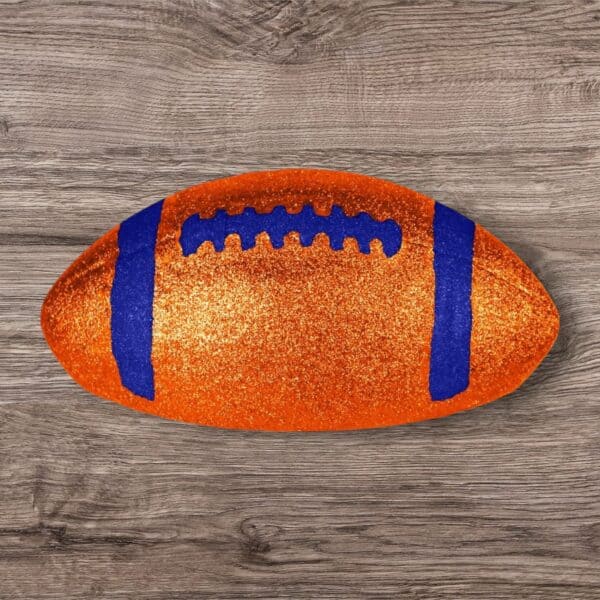 Half Orange Blue Football