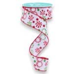 Peppermint Christmas Candy Ribbon