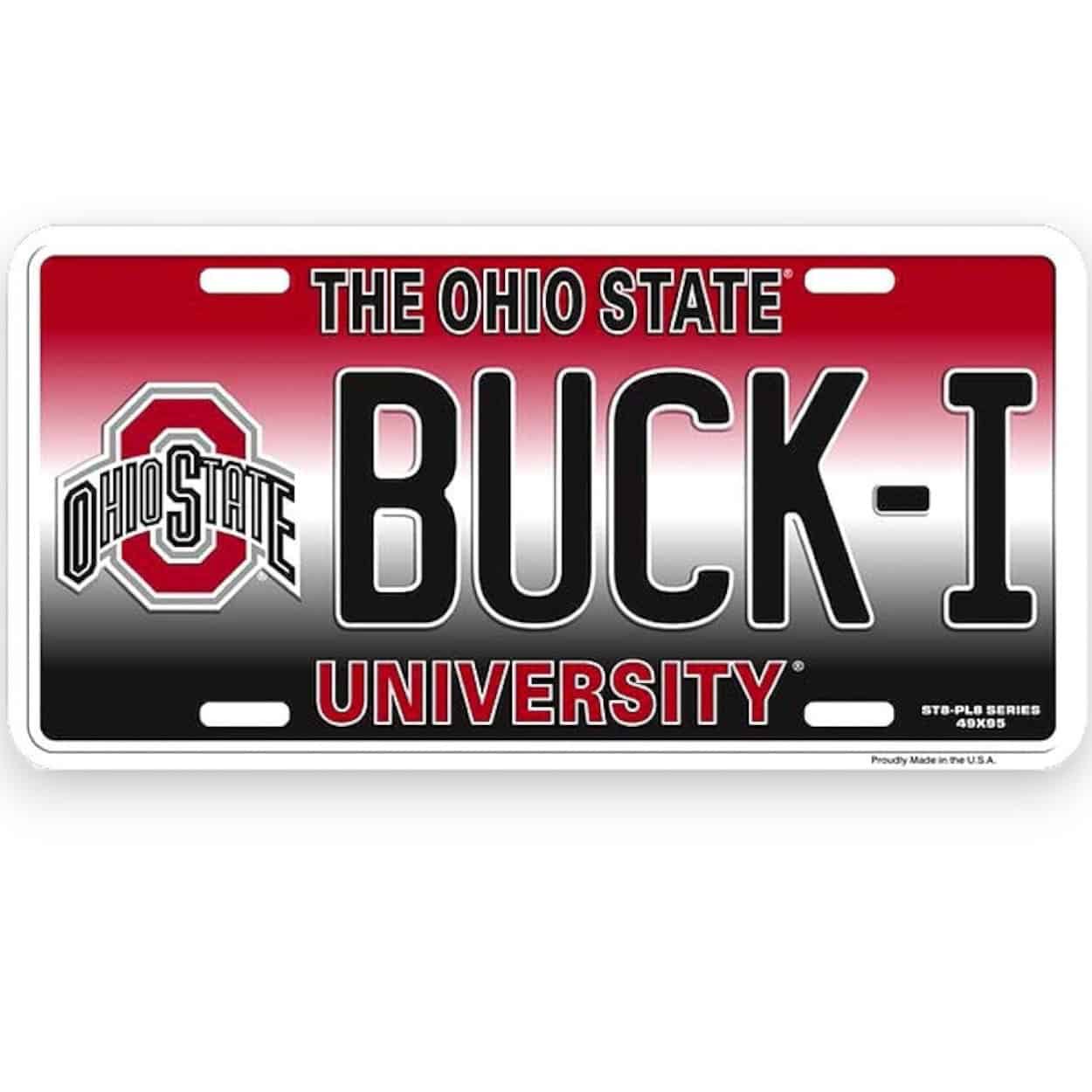 Ohio State Buckeyes License Plate