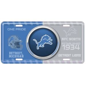Detroit Lions Bullseye License Plate