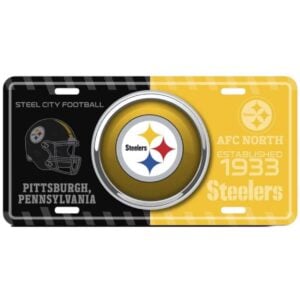 Pittsburgh Steelers Bullseye License Plate