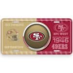 49ers Bullseye License Plate