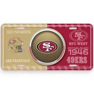 49ers Bullseye License Plate