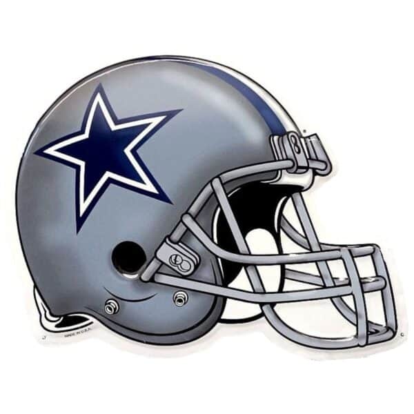 Dallas Cowboys Metal Helmet Sign