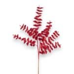 Glitter Red Eucalyptus Pick