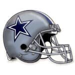 Dallas Cowboys Metal Helmet Sign