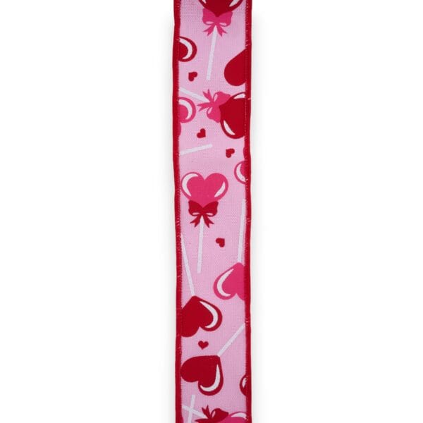 1.5" Valentine Lollipop Ribbon - 10 yards