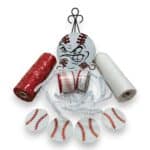 Angry Baseball Wreath Kit