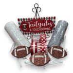 Crimson Gray Football Wreath Kit