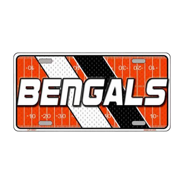 Cincinnati Bengals Football License Plate