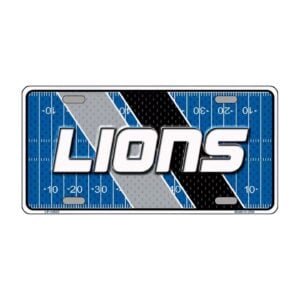 Detroit Lions Football License Plate
