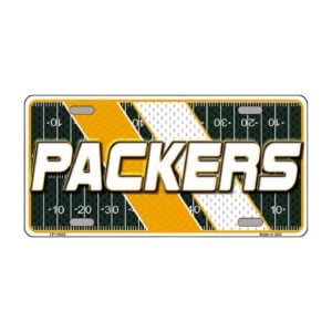 Green Bay Packers Football License Plate