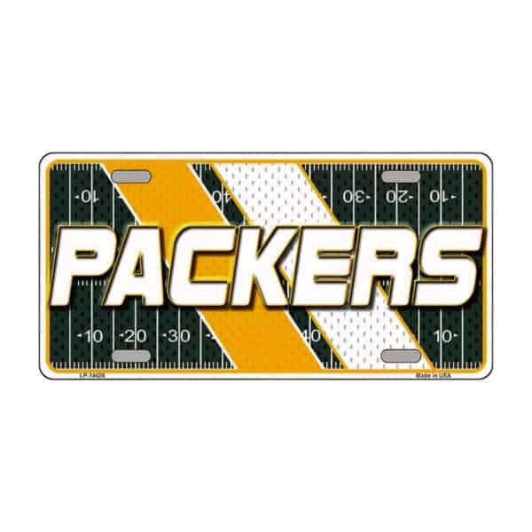 Green Bay Packers Football License Plate