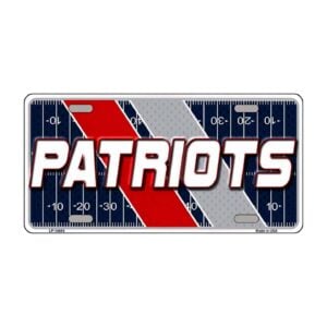 New England Patriots Football License Plate