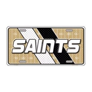 New Orleans Saints Football License Plate