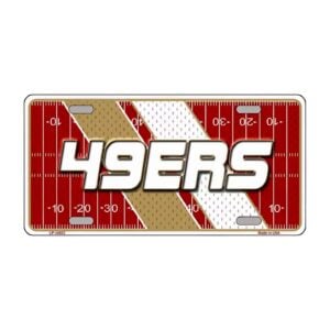 49ers Football License Plate