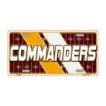 Washington Commanders Football License Plate