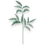 Glitter Green Fern Spray