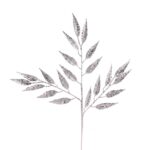 Glitter Silver Leaf Spray