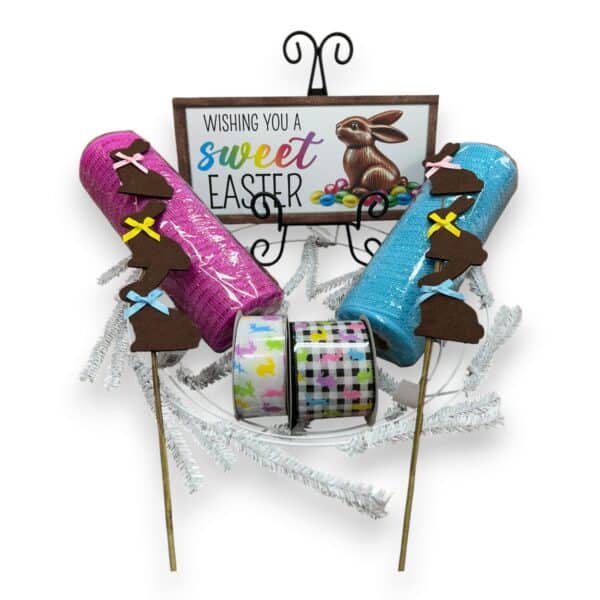 Chocolate Easter Bunny Wreath Kit