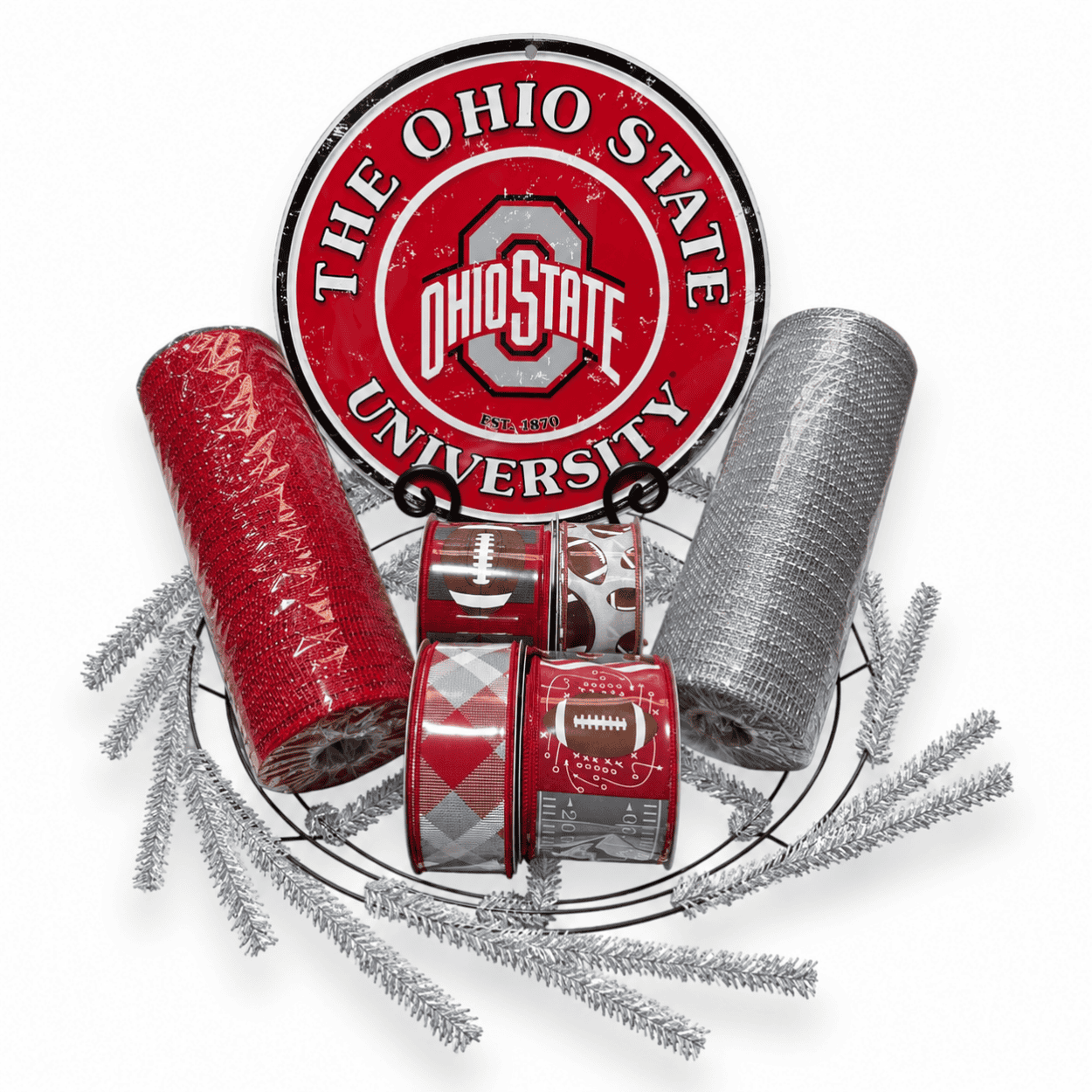 Ohio State Wreath Kit