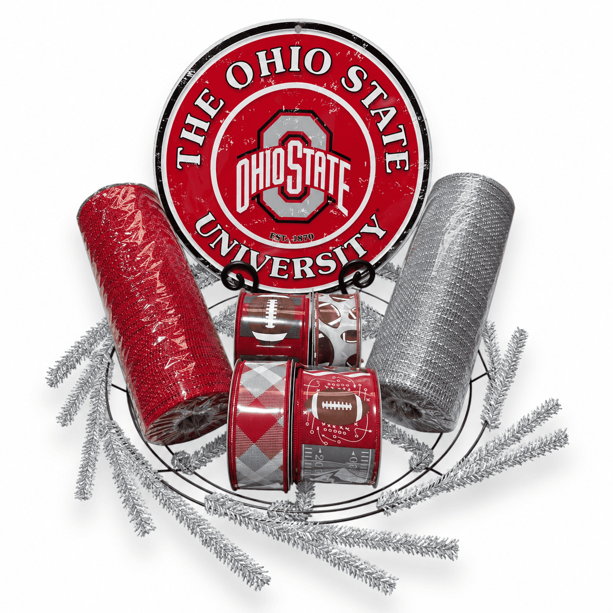 Ohio State Wreath Kit
