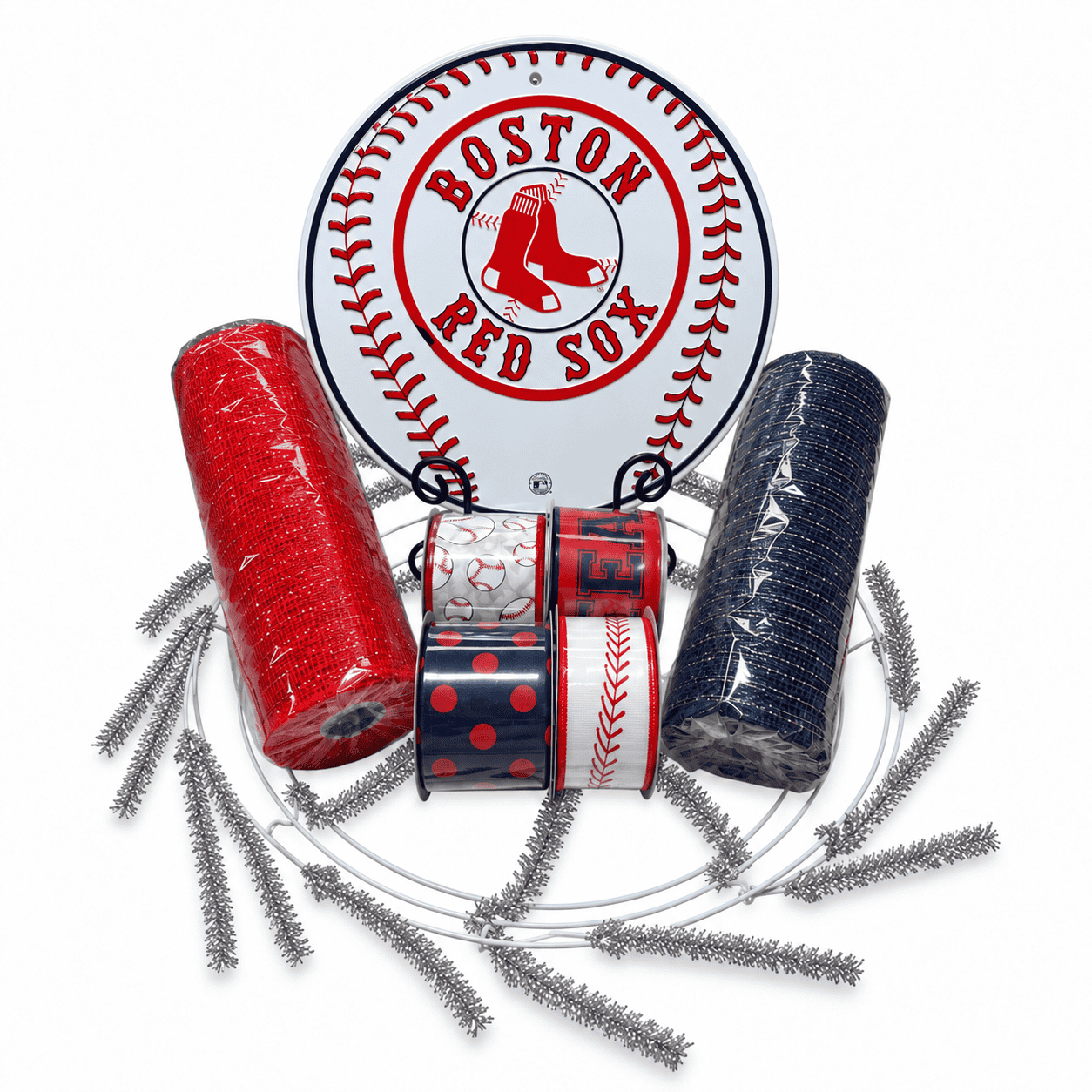 Boston Red Sox Wreath Kit