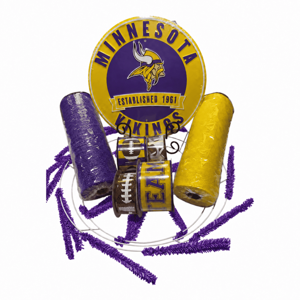 Minnesota Vikings Wreath Kit