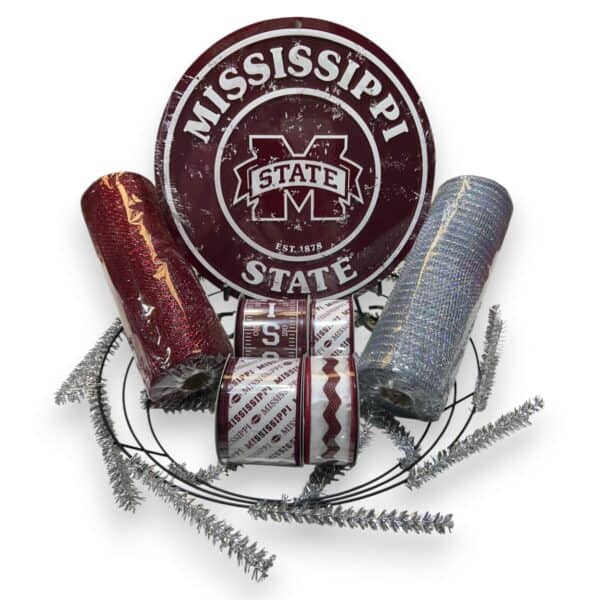 Mississippi State Wreath Kit