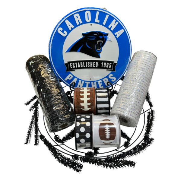 Carolina Panthers Wreath Kit