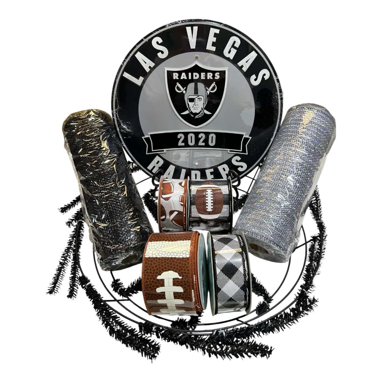 Las Vegas Raiders Wreath Kit