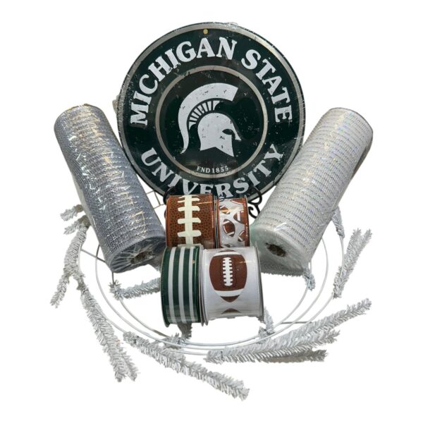 Michigan State Wreath Kit